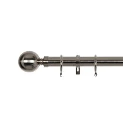 Ashton Fixed Metal Curtain Pole With Rings -Habitat Store 30847614 alt02