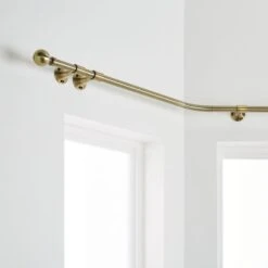 Ashton Metal Eyelet Bay Curtain Pole -Habitat Store 30847620