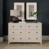Malone Wide 6 Drawer Chest Of Drawers, Warm Grey -Habitat Store 30847652