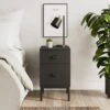 Fulton 2 Drawer Slim Bedside Table 1 Fulton 2 Drawer Slim Bedside Table -Habitat Store 30848997