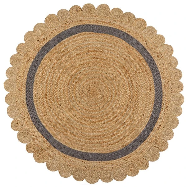 Grace Jute Scallop Round Rug 7 Grace Jute Scallop Round Rug - Image 5