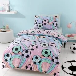 Football Ombre Duvet Cover And Pillowcase Set -Habitat Store 30853783