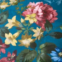 Arabella Blue Floral Luxury Velvet Duvet Cover & Pillowcase Set 40 Arabella Blue Floral Luxury Velvet Duvet Cover & Pillowcase Set -Habitat Store 30854981 alt03