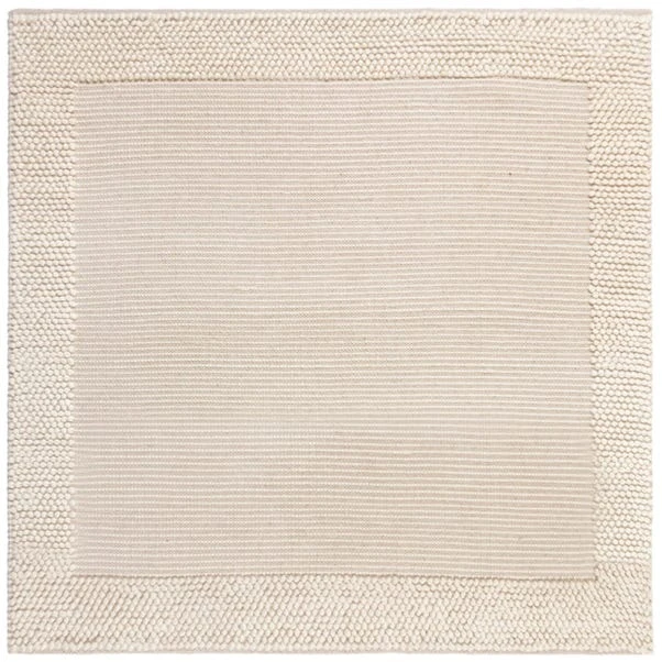 Pebble Wool Border Square Rug 13 Pebble Wool Border Square Rug - Image 11