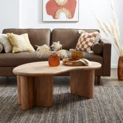 Ludo Kidney Shaped Coffee Table, Mango Wood 17 Ludo Kidney Shaped Coffee Table, Mango Wood -Habitat Store 30856714