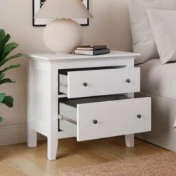 Lynton 2 Drawer Wide Bedside Table -Habitat Store 30856991 alt01