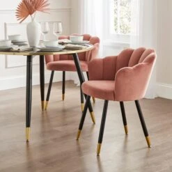 Vivian Velvet Dining Chair -Habitat Store 30857290