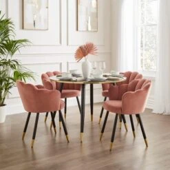 Vivian Velvet Dining Chair -Habitat Store 30857290 alt01