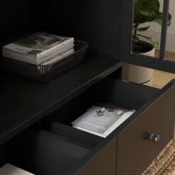 Lynton Glazed Display Cabinet, Black -Habitat Store 30858801 alt02