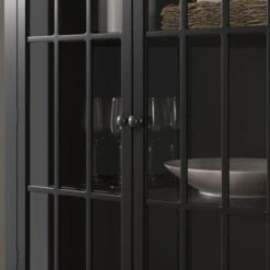 Lynton Glazed Display Cabinet, Black -Habitat Store 30858801 alt03