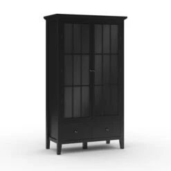 Lynton Glazed Display Cabinet, Black -Habitat Store 30858801 alt05