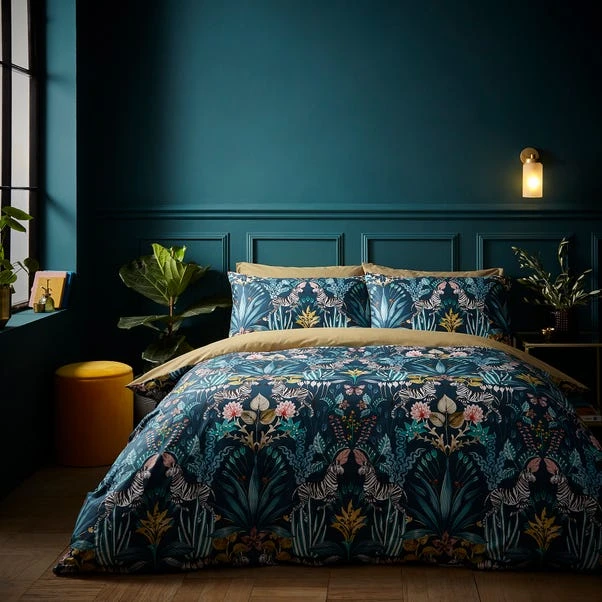 Utopian Dream Teal 100% Cotton Duvet Cover And Pillowcase Set 3 Utopian Dream Teal 100% Cotton Duvet Cover And Pillowcase Set