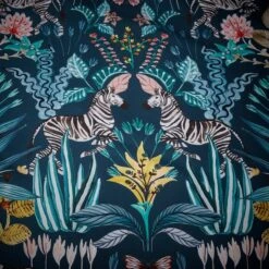 Utopian Dream Teal 100% Cotton Duvet Cover And Pillowcase Set 8 Utopian Dream Teal 100% Cotton Duvet Cover And Pillowcase Set -Habitat Store 30858834 alt04