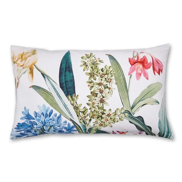 Tropical Garden White 100% Cotton Duvet Cover And Pillowcase Set 6 Tropical Garden White 100% Cotton Duvet Cover And Pillowcase Set - Image 4