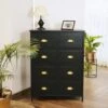 Fenway 4 Drawer Chest, Black -Habitat Store 30859237