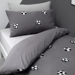 Tufted Football Duvet Cover & Pillowcase Set 12 Tufted Football Duvet Cover & Pillowcase Set -Habitat Store 30861115 alt02