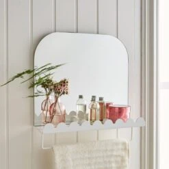 Heart And Soul Scalloped Mirror -Habitat Store 30861734