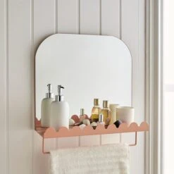 Heart And Soul Scalloped Mirror