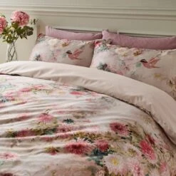 Aldridge Dramatic Floral Cotton Sateen Duvet Cover And Pillowcase Set -Habitat Store 30862345 alt02