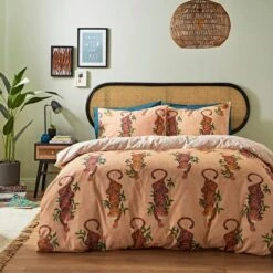 Tiger Foliage Duvet Cover And Pillowcase Set -Habitat Store 30862364