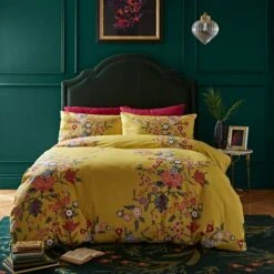 Tiverton Floral Trail Cotton Sateen Duvet Cover And Pillowcase Set -Habitat Store 30862376