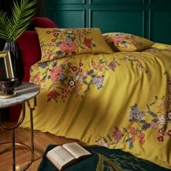 Tiverton Floral Trail Cotton Sateen Duvet Cover And Pillowcase Set -Habitat Store 30862376 alt03