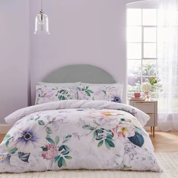 Tansy Floral Cotton Sateen Duvet Cover And Pillowcase Set 11 Tansy Floral Cotton Sateen Duvet Cover And Pillowcase Set - Image 9