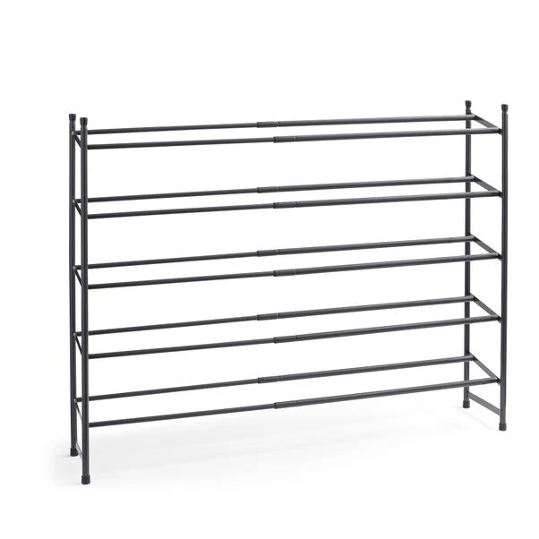 5 Tier Extendable Metal Shoe Rack 9 5 Tier Extendable Metal Shoe Rack - Image 7