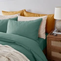 Soft Washed Recycled Cotton Standard Pillowcase Pair -Habitat Store 30862987