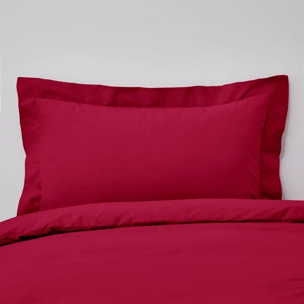 Non Iron Plain Dye Magenta Oxford Pillowcase 3 Non Iron Plain Dye Magenta Oxford Pillowcase