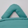 Non Iron Plain Dye Aqua V-Shaped Pillowcase -Habitat Store 30863214