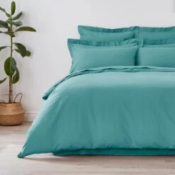 Non Iron Plain Dye Duvet Cover -Habitat Store 30863217