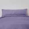 Non Iron Plain Dye Purple Bolster Pillowcase -Habitat Store 30863244