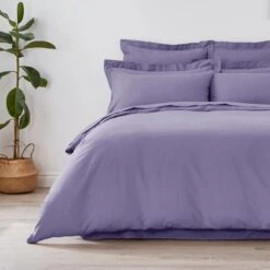 Non Iron Plain Dye Duvet Cover -Habitat Store 30863254