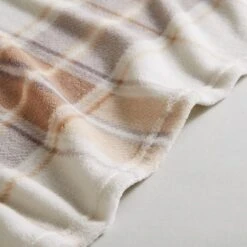 Printed Check Fleece Throw 17 Printed Check Fleece Throw -Habitat Store 30864108 alt04
