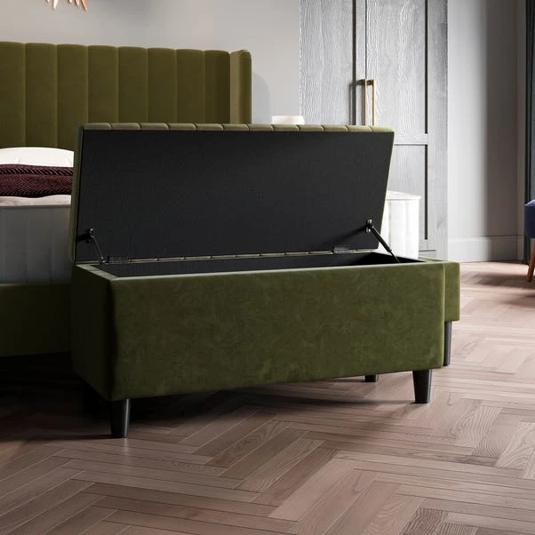 Alara Velvet End Of Bed Storage Ottoman 18 Alara Velvet End Of Bed Storage Ottoman - Image 16