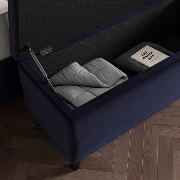 Alara Velvet End Of Bed Storage Ottoman 12 Alara Velvet End Of Bed Storage Ottoman - Image 10