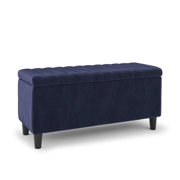 Alara Velvet End Of Bed Storage Ottoman 15 Alara Velvet End Of Bed Storage Ottoman - Image 13