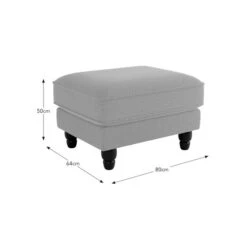 Beatrice Tonal Chenille Footstool -Habitat Store 30864222 alt09