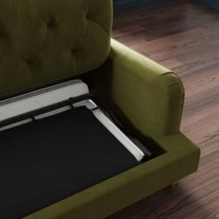 Beatrice Buttoned Velvet 3 Seater Double Sofa Bed -Habitat Store 30864253 alt04