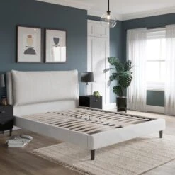 Skylar Boucle Pillowback Bed Frame -Habitat Store 30864352 alt01