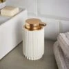 Modern Luxe Ribbed Resin Soap Dispenser -Habitat Store 30864376