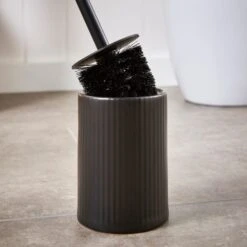 Ceramic Ribbed Toilet Brush -Habitat Store 30864813 alt01