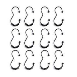 Pack Of 12 3-Shaped Shower Curtain Rings -Habitat Store 30864818 alt02