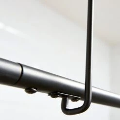 L Shape Black Shower Curtain Rail -Habitat Store 30864821 alt04