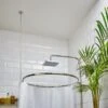 Round Chrome Shower Curtain Rail 1 Round Chrome Shower Curtain Rail -Habitat Store 30864864