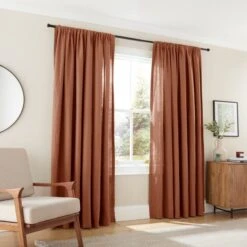 Linen Slot Top Curtains 41 Linen Slot Top Curtains -Habitat Store 30866371 alt01