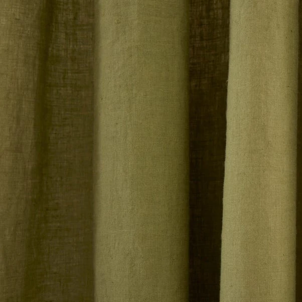 Linen Slot Top Curtains 5 Linen Slot Top Curtains - Image 3