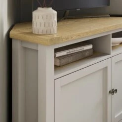 Olney High Corner TV Unit, Stone For TVs Up To 50" -Habitat Store 30866565 alt03