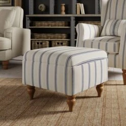 Oswald Stripe Storage Footstool 25 Oswald Stripe Storage Footstool -Habitat Store 30866932